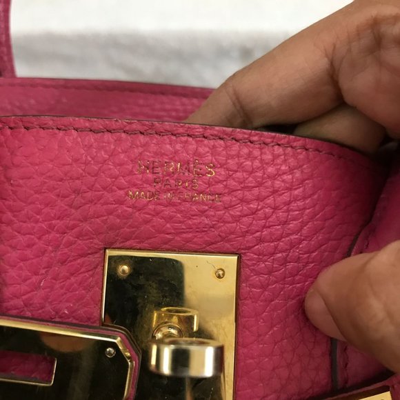 Hermes Birkin Handbag Rose Pourpre Togo With Gold Hardware 32 Pink - Picture 11 of 12